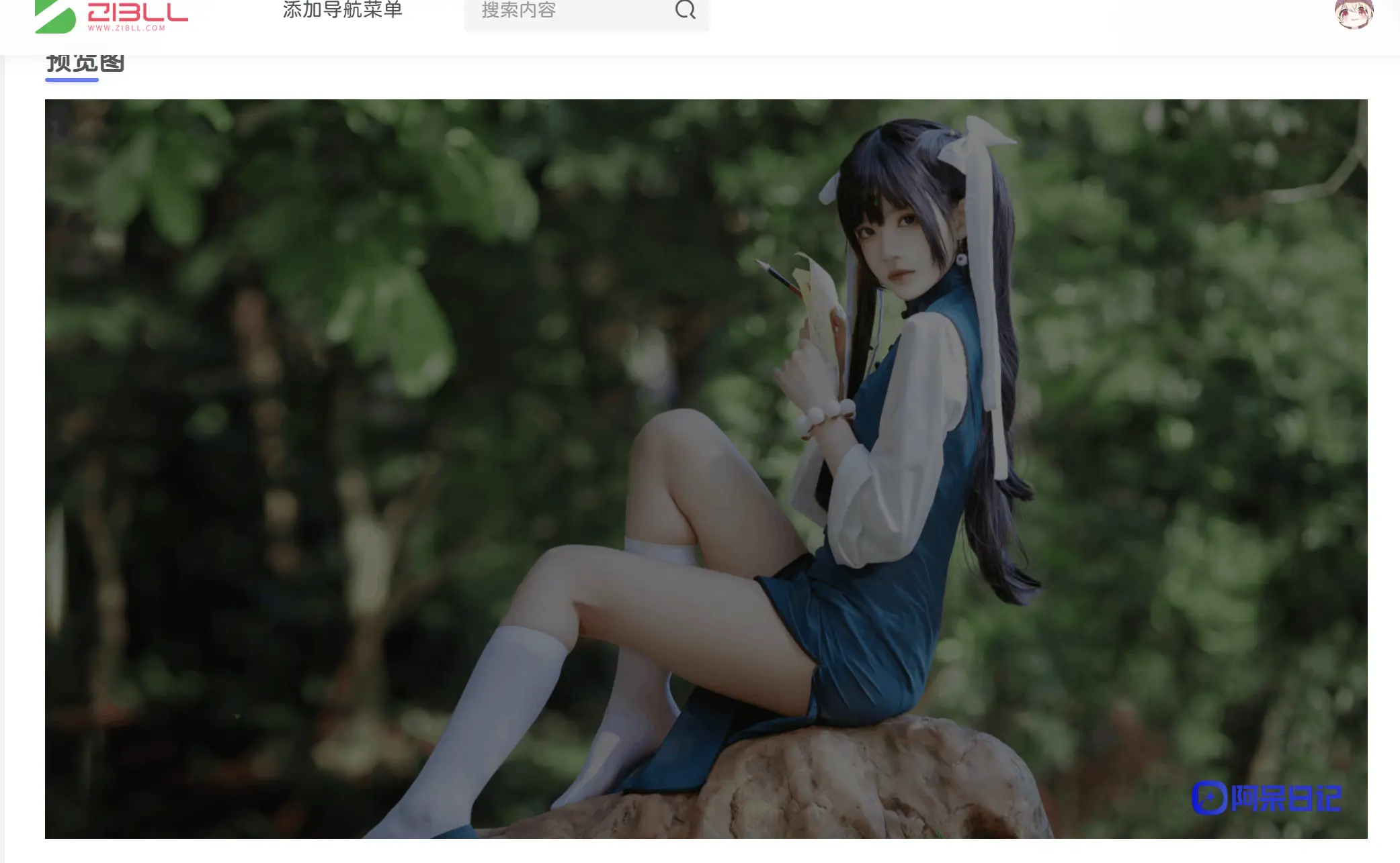 子比主题 – 给文章页图片添加遮罩版权图片|风雪源码