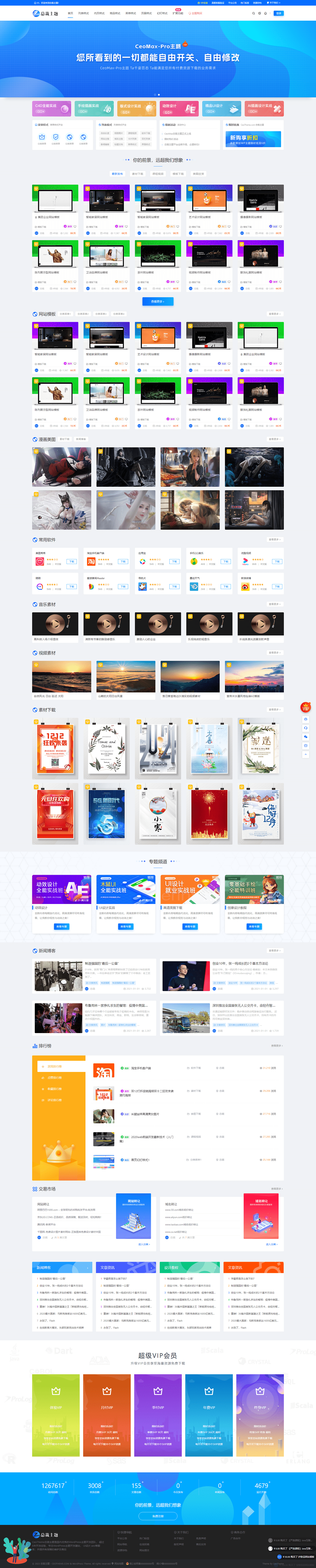 WordPress 资源展示型下载类主题 CeoMax-Pro_v7.6 绕激活破解版|风雪源码